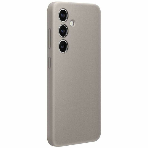 Samsung Vegan Leather Case for Galaxy S24, Taupe - For Samsung Galaxy S24 Smartphone - Taupe - Scratch Resistant - Vegan Leather (Fleet Network)
