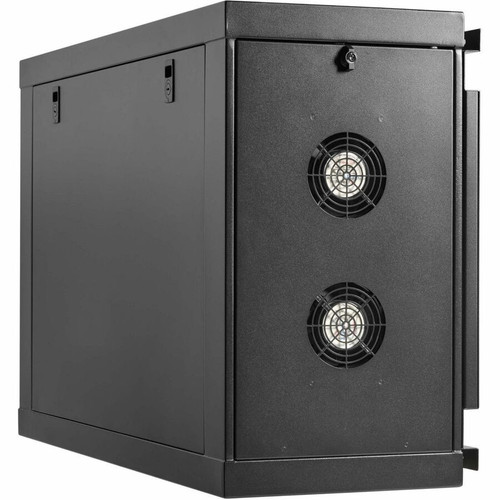 Tripp Lite series SmartRack 6U Low-Profile Side-Mount Wall-Mount Mini Rack Enclosure, Black - For Equipment, LAN Switch, Patch Panel, (Fleet Network)