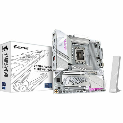 Aorus Ultra Durable Z890M A ELITE ICE Gaming Desktop Motherboard Micro ATX Socket LGA-1851 Core Z890M A ELITE WF7 ICE Z890M A Z890M A ELITE WF7 ICE