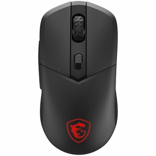 MSI Versa 300 Gaming Mouse - Optical - Cable/Wireless - Bluetooth/Radio Frequency - 2.40 GHz - Rechargeable - Black - USB 2.0 - 8000 - (Fleet Network)