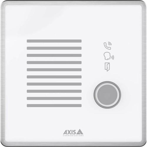 AXIS I7020 Network Intercom - Cable - Recessed Mount, Wall Mount for Indoor - Stainless Steel, Zinc - Gray (Fleet Network)