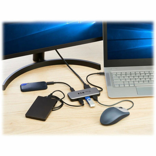 Tripp Lite series Docking Station - for Notebook - Charging Capability - USB Type C - 1 Displays Supported - 4K @ 60Hz, 4K, Full HD - (U444-06N-H4U3CS)