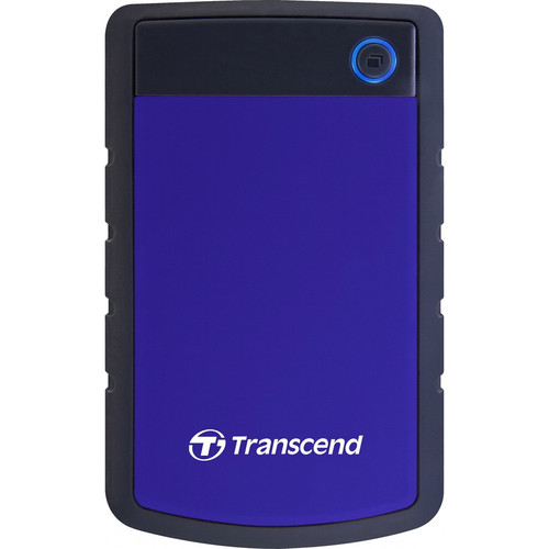 Transcend StoreJet TS2TSJ25H3B 2 TB Portable Hard Drive - 2.5" External - SATA - Blue - USB 3.0 - 3 Year Warranty (Fleet Network)