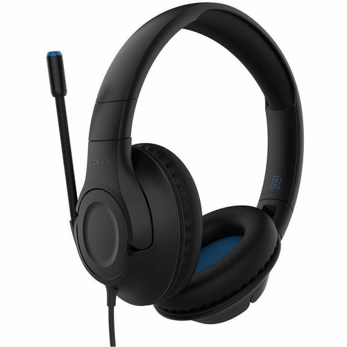 Belkin SoundForm Inspire Wired Over-Ear Headset for Kids - Stereo - Mini-phone (3.5mm), USB Type C - Wired - Over-the-ear, - Binaural (Fleet Network)