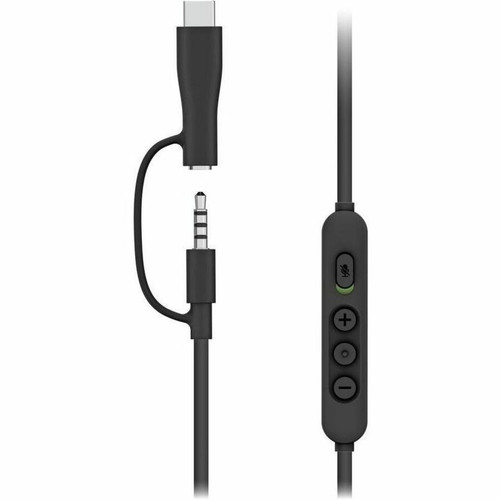 Belkin SoundForm Inspire Wired Over-Ear Headset for Kids - Stereo - Mini-phone (3.5mm), USB Type C - Wired - Over-the-ear, - Binaural (AUD007fqBK)