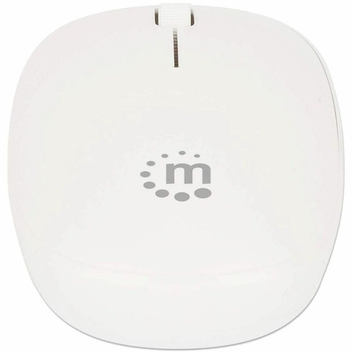 Manhattan 190329 MW3050 Wireless Optical USB Mouse - Full-size - 2.4 GHz RF - 1200 DPI - White - 3-Year Warranty