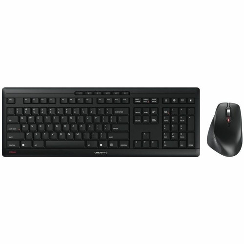 CHERRY STREAM DESKTOP JD-85K Keyboard & Mouse - USB Type A SX Wireless RF 2.40 GHz Keyboard - English (US) - Black - USB Type A RF - - (Fleet Network)