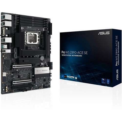 Asus Pro WS Z890-ACE SE Workstation Motherboard - Intel Z890 Chipset - Socket LGA-1851 - ATX - Core Ultra Processor Supported - 192 GB (Fleet Network)