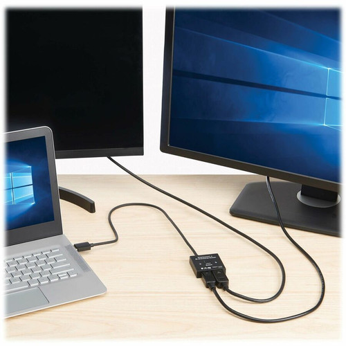 Tripp Lite by Eaton B119-002-BDS-DP Tripp Lite 2 x 1 Bi-Directional DisplayPort Switch - 4K 120 Hz or 8K 30 Hz - HDR - HDCP Passthrough