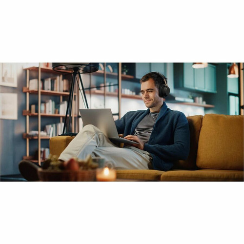 Yealink BH76PLUSTMSBKUSBCA BH76 Plus Headset - Microsoft Teams Certified - Wireless Bluetooth 5.2 - Stereo - 150 ft Range - 35-Hour Battery