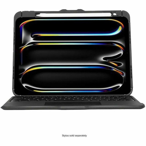 Targus Versavu THZ988US Keyboard/Cover Case (Folio) for 11" Apple iPad Pro 11 (2024) Tablet - Black - Drop Resistant, Bump Resistant - (Fleet Network)