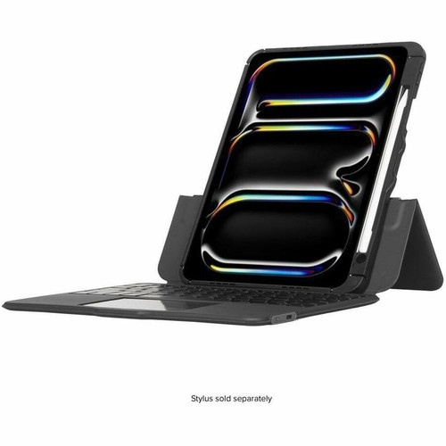 Targus THZ988US Versavu Keyboard/Cover Folio Case for 11" Apple iPad Pro 11 (2024) - Black - Drop & Bump Resistant