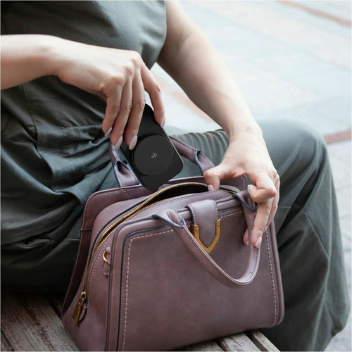 Alogic Flip 2-in-1 Qi2 Fast Wireless Charging Stand - For Smartwatch, iPhone, Smartphone - 5 V DC, 9 V DC Input - Input connectors: - (AL21WCFL-BK)