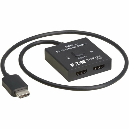 Tripp Lite series 2x1 Bi-Directional HDMI Switch - 4K 60 Hz, HDR, HDCP Passthrough - 3840 x 2160 - 4K - 2 x 2 - Digital Signage, Home (Fleet Network)