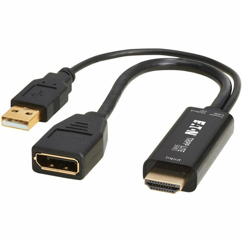 Tripp Lite series P130-06N-DP-4K6 DisplayPort/HDMI/USB Audio Video Cable - 7.1" (180.34 mm) DisplayPort/HDMI/USB A/V Cable for Device, (P130-06N-DP-4K6)