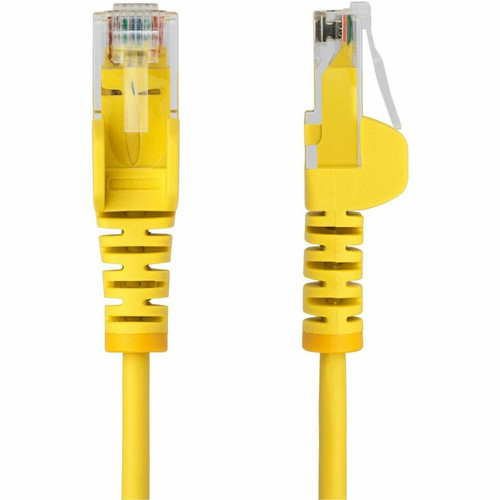 StarTech. com N6PAT6YLS Slim CAT6 Ethernet Cable - 6ft Yellow - Snagless RJ45 - UTP - LSZH - 28AWG Bare Copper - Fluke Tested