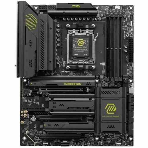 MSI MAG X870E TOMAHAWK WIFI Gaming Desktop Motherboard - AMD X870E Chipset - Socket AM5 - ATX - Ryzen 9, Ryzen 8, Ryzen 7 Processor - (Fleet Network)