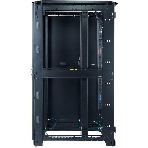Eaton S-Series Enclosure - For PDU - 44U Rack Height - Black - Steel - 3000 lb (1360777.11 g) Maximum Weight Capacity - 3 Year (ETN-ENC442448S)