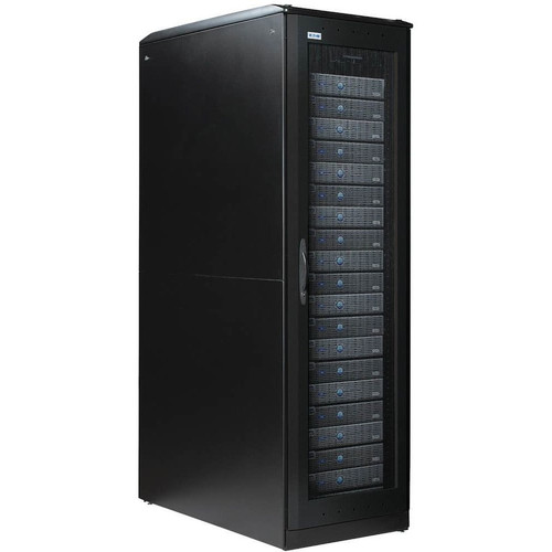 Eaton S-Series Enclosure - For PDU, UPS, Power Module - 44U Rack Height - Floor Standing - Black - Steel - 3000 lb (1360777.11 g) (Fleet Network)