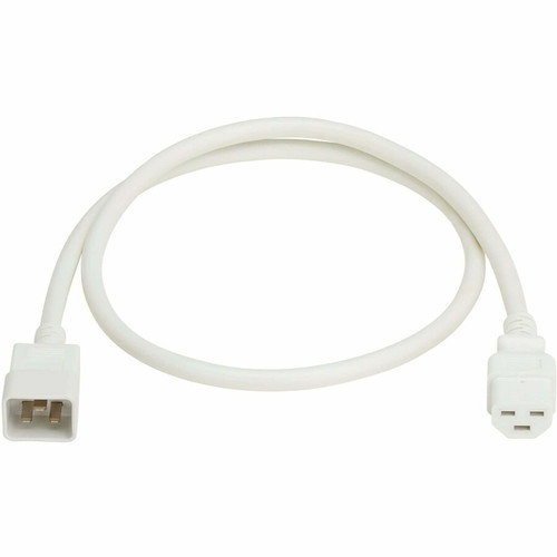 Tripp Lite series Power Cord, C20 to C21 - Heavy-Duty, 20A, 250V, 12 AWG, 3 ft. (0.9 m), White - For Network Switch, PDU, UPS, Switch, (Fleet Network)