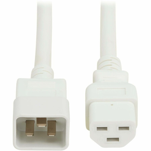 Tripp Lite series Power Cord, C20 to C21 - Heavy-Duty, 20A, 250V, 12 AWG, 3 ft. (0.9 m), White - For Network Switch, PDU, UPS, Switch, (P035-003-AWH)