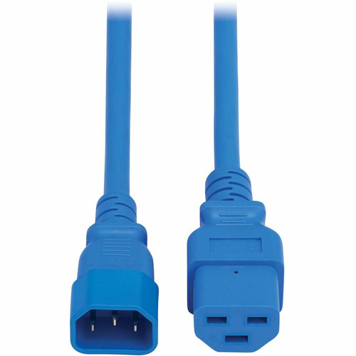 Tripp Lite series Power Cord, C14 to C21 - Heavy-Duty, 15A, 250V, 14 AWG, 2.5 ft. (0.76 m), Blue - For Computer, Server, UPS, PDU, - V (Fleet Network)