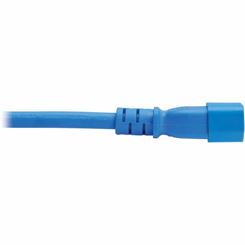 Tripp Lite by Eaton P037-2P5-ABL Heavy-Duty Power Cord - C14 to C21 - 15A 250V - 14 AWG - 2. 5 ft - 0. 76 m - Blue