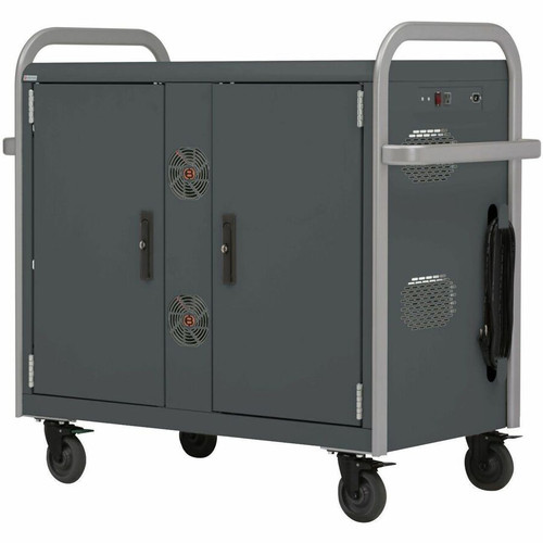 Bretford Manage Cart Dell Network Ready Charging Cart - 2 Shelf - 4 Casters - 34.5" (876.30 mm) Width x 25" (635 mm) Depth x 43" mm) - (Fleet Network)