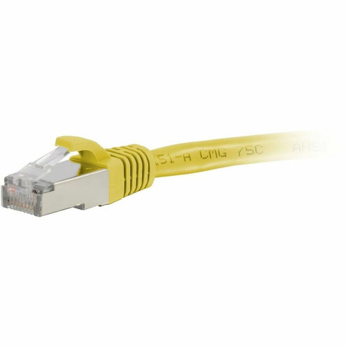 C2G 25ft (7.6m) Cat6a Snagless Shielded (STP) Ethernet Network Patch Cable - Yellow - C2G 25ft (7.6m) Cat6a Snagless Shielded (STP) - (C2G07381)