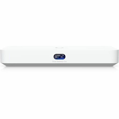 Ubiquiti Cloud Gateway Fiber - 5 Ports - 4 RJ-45 Port(s) - 1 WAN Port(s) - PoE Ports - Management Port - 2 SFP+ Slots - 3 GB - 10 - (Fleet Network)