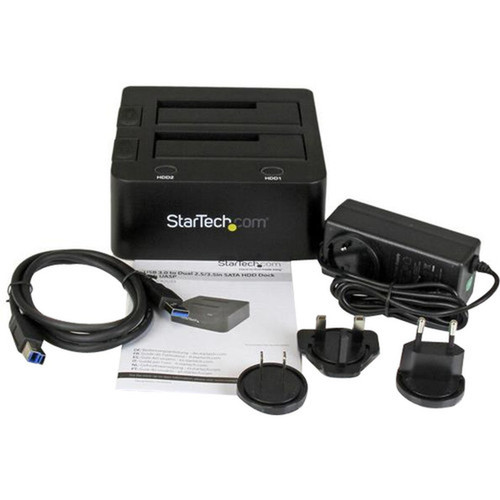 StarTechcom_USB_30_Dual_Hard_Drive_Docking_Station_with_UASP_for_2535in_SSD__HDD_-_SATA_6_Gbps_-_2_x_HDD_Supported_-_2_x_SSD_-_2_SDOCK2U33