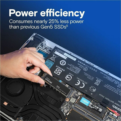Crucial 1 TB M.2 2280 Internal Solid State Drive PCI Express NVMe 5.0 Notebook Desktop Device PC CT1000P510SSD8