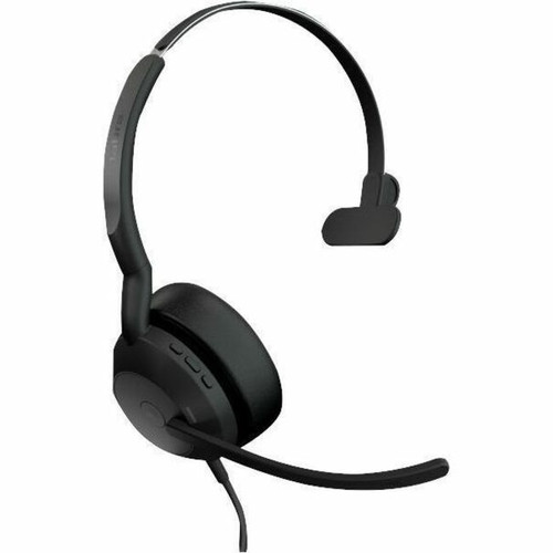 Jabra Evolve2 50 Headset - Microsoft Teams Certification - Mono - USB Type C, USB Type A - Wired/Wireless - Bluetooth - 98.4 ft (30 m) (Fleet Network)