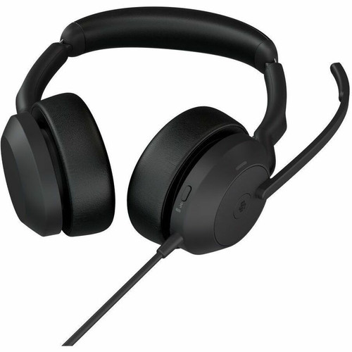 Jabra 25069-999-899 Evolve2 50 Headset - Microsoft Teams Certified - Stereo - Wired/Wireless Bluetooth 5.2 - USB-C & USB-A - 98.4 ft Range