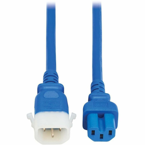 Tripp Lite by Eaton P018-E06-ABL-6 Power Extension Cord - 6 ft Blue Heavy Duty 250V/15A IEC C15 to C14