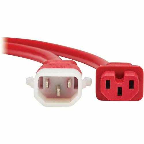 Tripp Lite by Eaton P018-E03-ARD-6 Power Extension Cord - 250V 15A 3ft Red with IEC C15/C14 Connectors