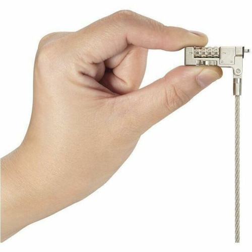 Kensington Slim NanoSaver 2.0 EQ Resettable 4 Wheel Combination Laptop Security Cable Lock 5.9 Ft 1.80 M K65090WW