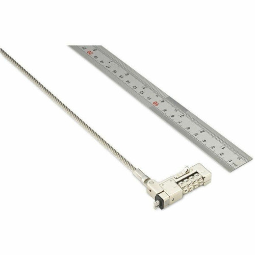 Kensington Slim NanoSaver 2.0 EQ Resettable 4 Wheel Combination Laptop Security Cable Lock 5.9 Ft 1.80 M K65090WW