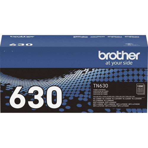 Original Brother TN630 Toner Cartridge - Laser - Black - 1200 Page Yield - Standard
