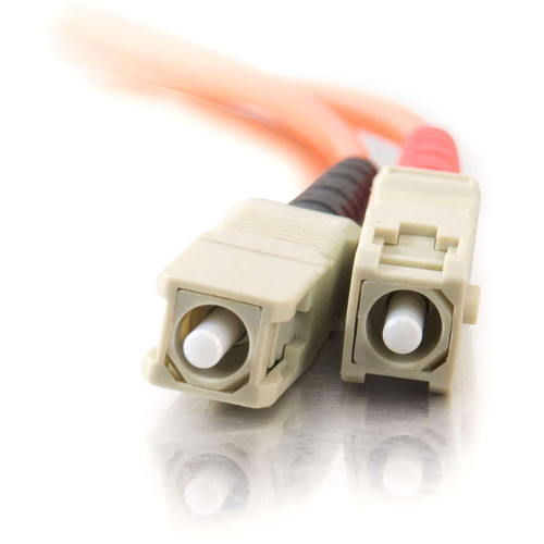 C2G Fiber Optic Duplex Patch Cable - 9.8 ft Fiber Optic Network Cable - First End: 2 x SC Network - Male - Second End: 2 x SC Network (25328)