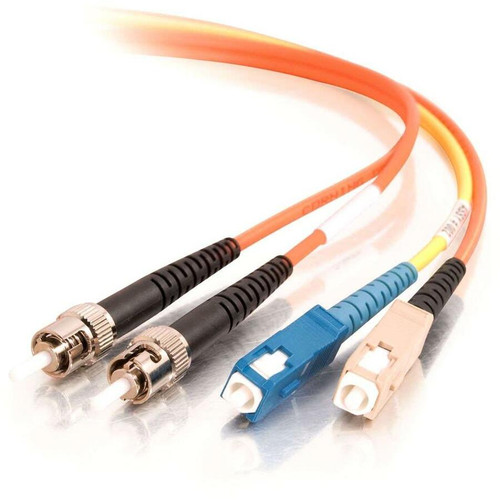 C2G Mode Conditioning Fiber Patch Cable - 3.3 ft Fiber Optic Network Cable - First End: 2 x SC Network - Male - Second End: 2 x ST - - (Fleet Network)