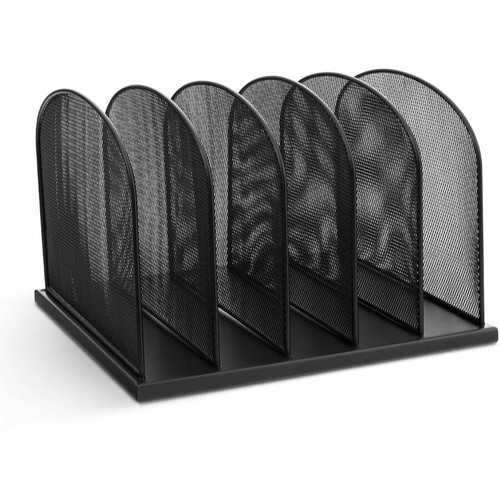 Safco Mesh Desk Organizers - 5 Compartment(s) - Compartment Size : 2" (50.80 mm) - 8.3" (209.55 mm) Height x 12.5" (317.50 mm) Width x (Fleet Network)
