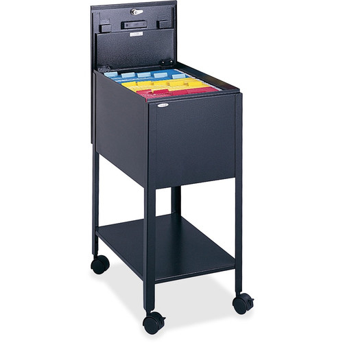Safco Standard Mobile Tube File - 4 Casters - Steel - 13.5" (342.90 mm) Width x 19.3" (488.95 mm) Depth x 28" (711.20 mm) Height - - 1 (Fleet Network)