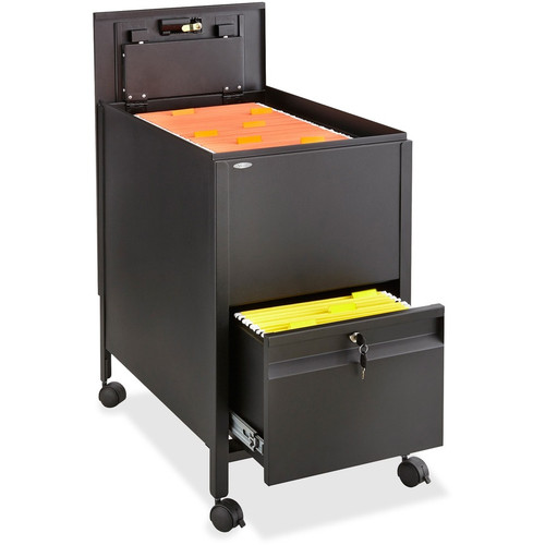 Safco Rollaway Mobile File Cart - 300 lb (136077.71 g) Capacity - 4 Casters - 2" (50.80 mm) Caster Size - Steel - 17" (431.80 mm) x x (Fleet Network)