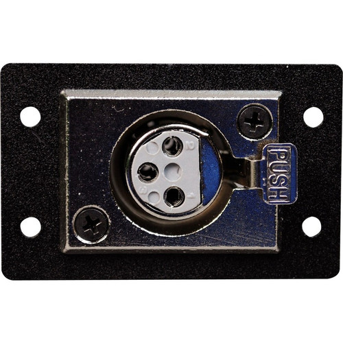 Wiremold XLR 3-Pin Female to Solder Cups - 1 x Total Number of Socket(s) - Black - Metal, Aluminum (Fleet Network)