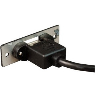 Wiremold USB A Female to USB A Female Adapter - 1 x Total Number of Socket(s) - Black - Metal, Aluminum (AV4005BK)