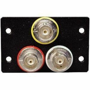 Wiremold Three BNC Female to BNC Female Barrel - 2 x Total Number of Socket(s) - Black - 1 (Fleet Network)