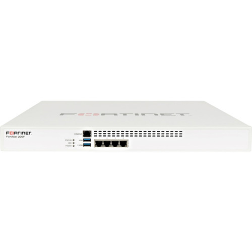 Fortinet FortiMail FML-200F Network Security/Firewall Applianc - 4 Port - 10/100/1000Base-T - Gigabit Ethernet - 4 x RJ-45 - 1U - (Fleet Network)