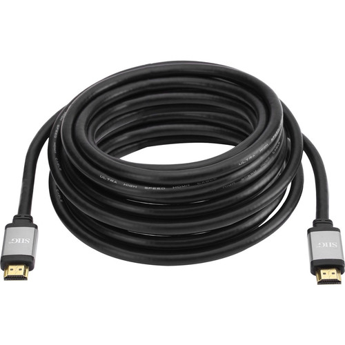 SIIG Ultra High Speed 8K HDMI Cable - 16ft - 16 ft (4.88 m) HDMI A/V Cable for Audio/Video Device, Gaming Console, Blu-ray Player, - 1 (Fleet Network)