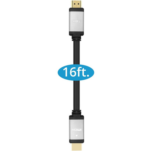 SIIG Ultra High Speed 8K HDMI Cable 16 Ft 4.88 M Bandwidth A V For Gaming And Media Audio/Video Console Blu-ray Device Player A/V CB-H21111-S1